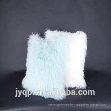 2018 New style mongolian lamb skin fabric cushion cover